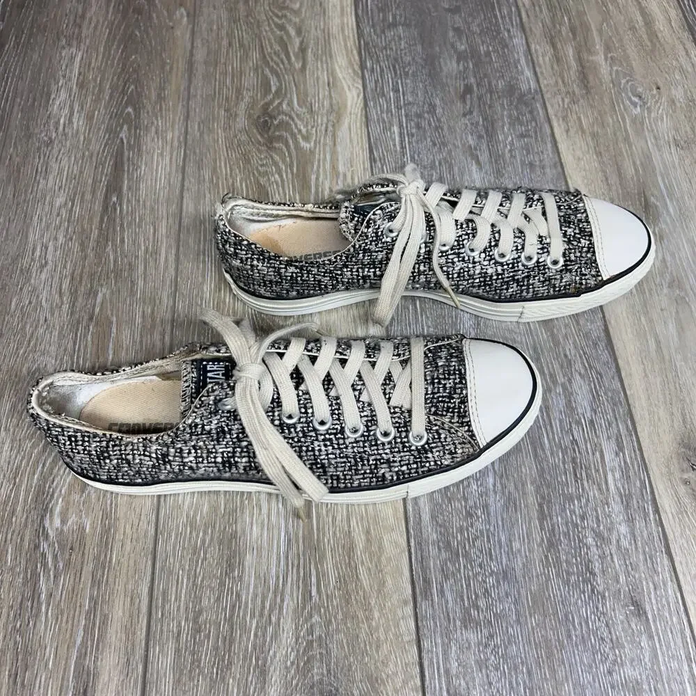 Converse Knit 1V567 All Star Low Top Gray Sneaker Shoes Unisex Size M 9 / W 11